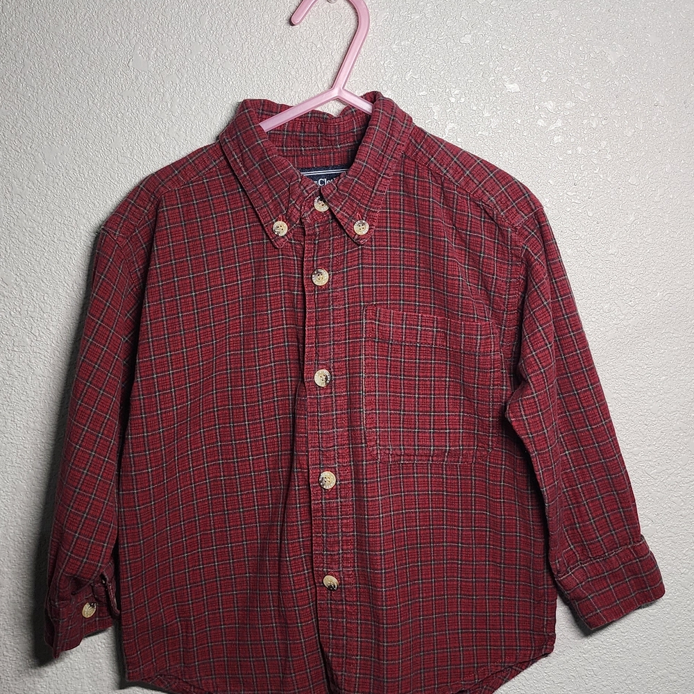 Timber Clothing Company Vintage Red Plaid Button-Up Shirt